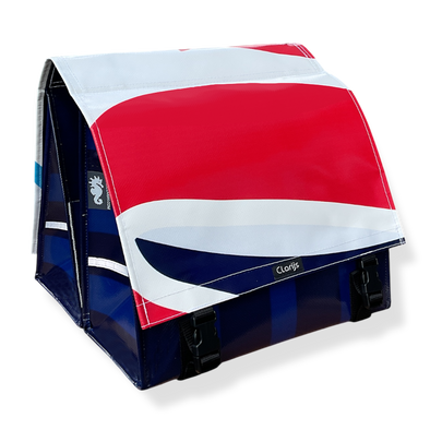 Dubbele Fietstas reCYCLEd – Source de Vie