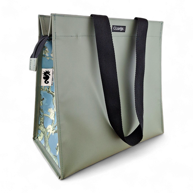 Zipper Shopper met rits - Mat Amandelbloesem